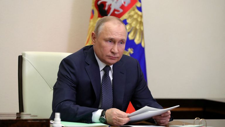 Putin says Russian gas must be paid for in roubles from Friday.