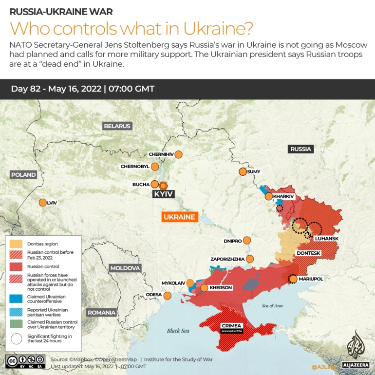 Russia-Ukraine war: List of key events, day 82 | Russia-Ukraine war News